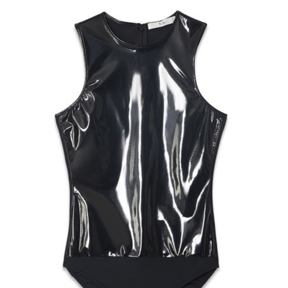 Tibi Tops - Tibi Black Bodysuit